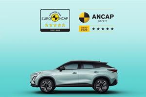 دستاوردی دیگر برای اف‌ ایکس برقی؛ گواهینامه پنج ستاره ایمنی از ENCAP و ANCAP